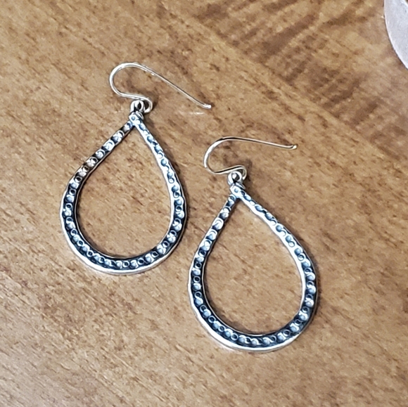 Didae Sterling Teardrop Dangle Earrings 1 3/8” Long ⬇️PRICE DROP⬇️ - Picture 3 of 10